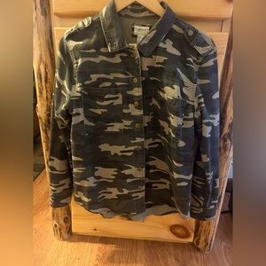 Camouflage jean jacket